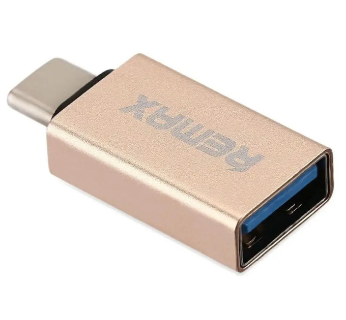 Remax Адаптер Remax Glance USB-USB Type-C RA-OTG1 Gold (6954851289753)