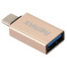 Remax Адаптер Remax Glance USB-USB Type-C RA-OTG1 Gold (6954851289753)