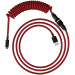 HyperX Кабель HyperX USB-A – USB-C, спіральний, 1.37 м Red/Black (6J677AA)