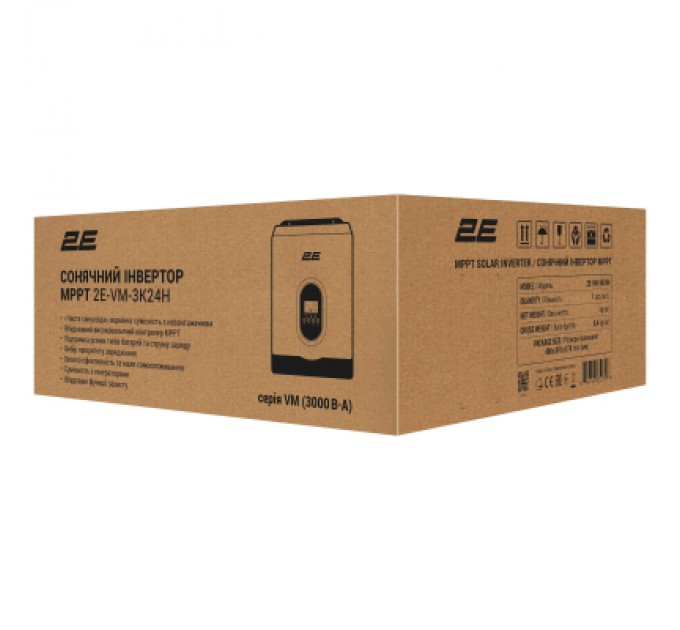 2E Сонячний інвертор 2E VM-3K24H 3000VA/2700W, 24V, Hi-Voltage (2E-VM-3K24H)