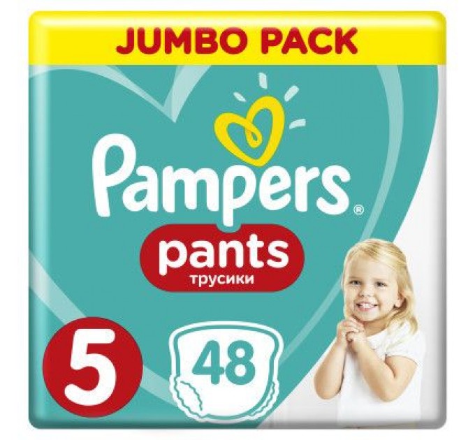 Pampers Підгузки Pampers трусики Pants Junior Розмір 5 (12-17 кг), 48 шт (4015400672906)