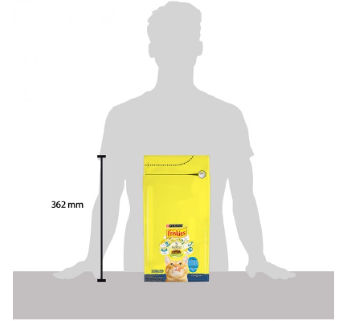 Purina Friskies Сухий корм для кішок Purina Friskies Sterile з лососем і овочами 1.5 кг (7613033002458)