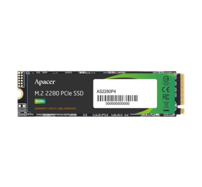 Apacer Накопичувач SSD M.2 2280 512GB AS2280P4 Apacer (AP512GAS2280P4)