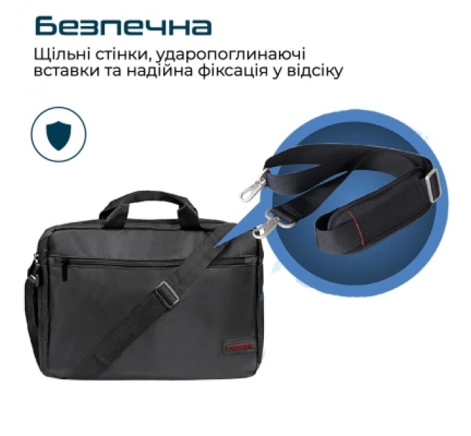 Promate Сумка для ноутбука Promate 15.6" Gear-MB black (gear-mb.black)