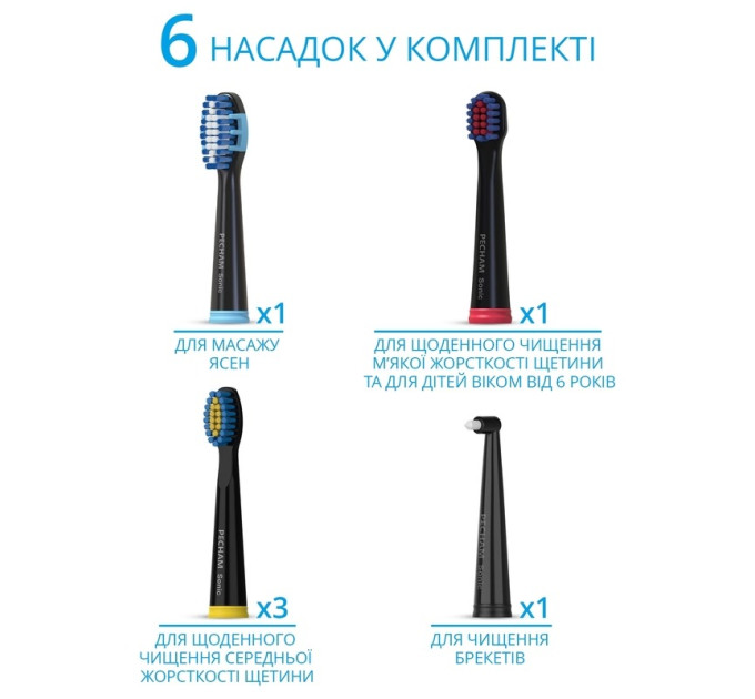 Pecham Електрична зубна щітка Pecham Black Travel PC-080