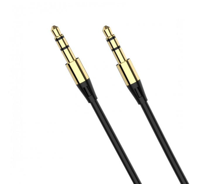 SkyDolphin Аудіо-кабель SkyDolphin SR07 3.5 мм - 3.5 мм (M/M), 1 м, Black (SDAUX-000052)
