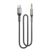 SkyDolphin Аудіо-кабель SkyDolphin SR29 3.5 мм - USB Type-C (M/M), 1 м, Black (SDAUX-000076)