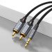 Vention Кабель Vention 3.5 мм - 2xRCA (M/M), 1.5 м, Black (BCNBG)