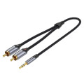 Vention Кабель Vention 3.5 мм - 2xRCA (M/M), 2 м, Black (BCNBH)