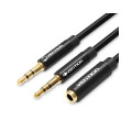 Vention Кабель Vention 3.5 мм - 2х3.5 мм (M/F), 1 м, Black +OMTP-CTIA (BHDBF)