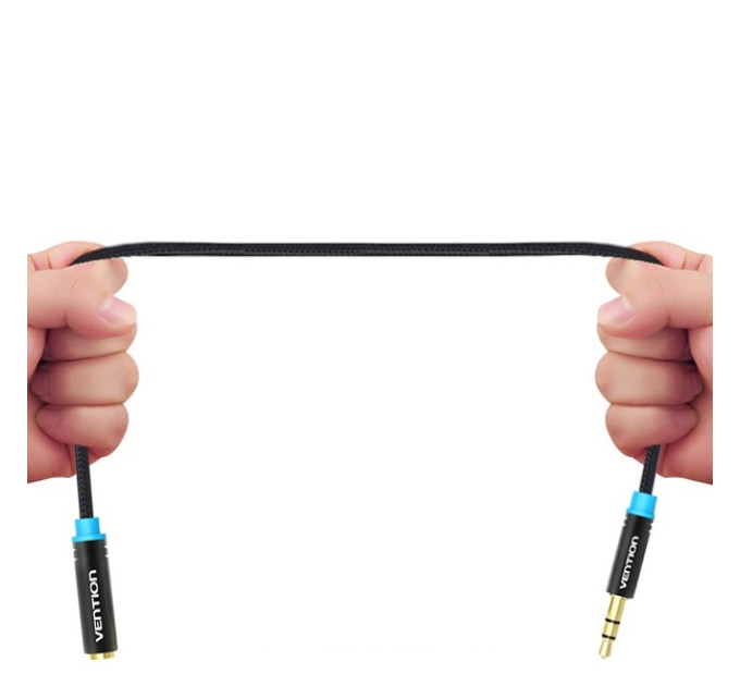Vention Кабель Vention 3.5 мм - 3.5 мм (M/F), 5 м, Black (VAB-B06-B500-M)