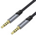 Vention Кабель Vention 3.5 мм - 3.5 мм (M/M), 2 м, Silver/Black (BAQHH)