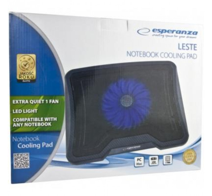 Підставка до ноутбука Esperanza Leste Notebook Cooling Pad all types (EA143)