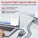 Promate Адаптер Promate USB Type-C - 2xHDMI (M/F) MediaLink-H2 Grey (medialink-h2.grey)