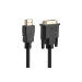 Prologix Кабель Prologix Premium HDMI - DVI V 1.3 (M/M), Single Link, 18+1, 0.5 м, Black (PR-HDMI-DVI-P-01-30-05m)