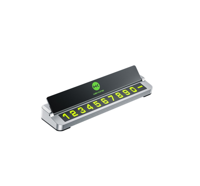 WK Табличка для номеру WK Metal WT-SP07, срібло (6941027620717)