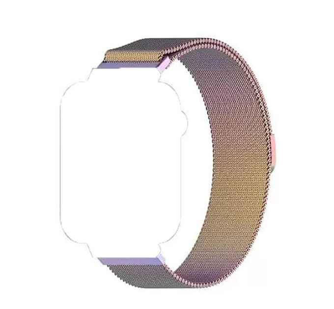 BeCover Ремінець BeCover Milanese Style для Xiaomi Amazfit Bip (20mm) Lite/Bip S Lite/GTR 42mm/GTS/TicWatch S2/TicWatch E/GTS 3/GTS 2 mini Rainbow (707686)