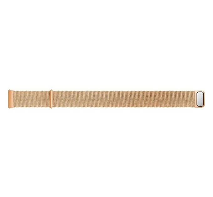 BeCover Ремінець BeCover Milanese Style для Xiaomi Amazfit Bip (20mm) Lite/Bip S Lite/GTR 42mm/GTS/TicWatch S2/TicWatch E/GTS 3/GTS 2 mini Rose Gold (707684)