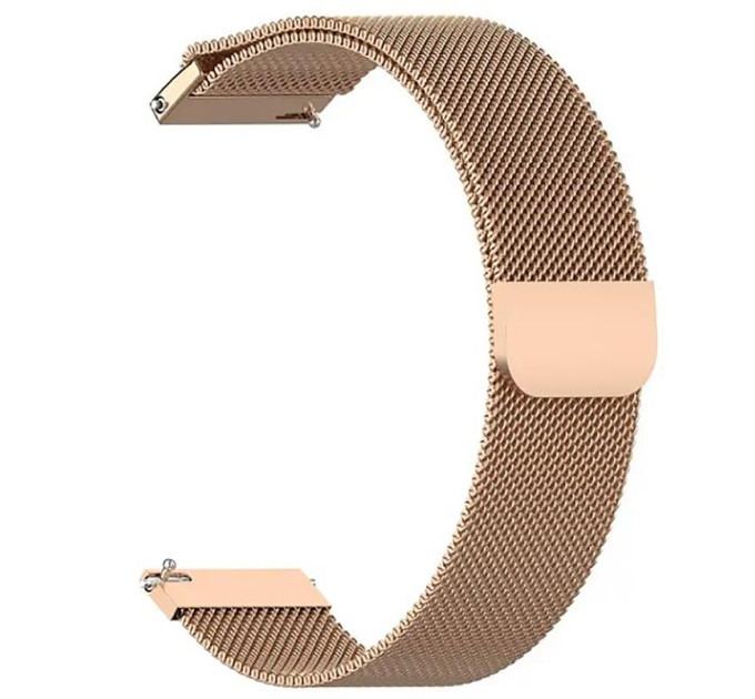 BeCover Ремінець BeCover Milanese Style для Xiaomi Amazfit Bip (22mm) Lite/Bip S Lite/GTR 42mm/GTS/TicWatch S2/TicWatch E/GTS 3/GTS 2 mini Brown (707736)