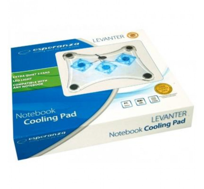 Підставка до ноутбука Esperanza Levanter Notebook Cooling Pad to size 15.6" (EA107)