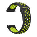 BeCover Ремінець BeCover Nike Style для Amazfit Stratos 1/2/2S/3/GTR 2/GTR 47mm/GTR Lite 47mm/Nexo/Pace Black-Yellow (705814)