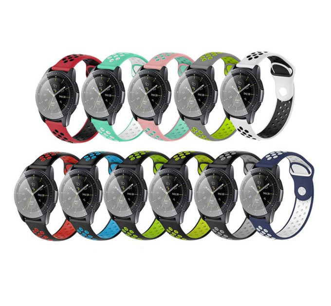 BeCover Ремінець BeCover Nike Style для Amazfit Stratos 1/2/2S/3/GTR 2/GTR 47mm/GTR Lite 47mm/Nexo/Pace Red-Black (705817)
