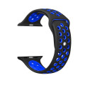 BeCover Ремінець BeCover Nike Style для Samsung Galaxy (20mm)/Watch 5/ Watch 4 40/44mm/Watch 4 Classic 42mm/Watch Active/Active 2 40/44mm/Watch 3 41mm/Gear S2/Classic/Gear Sport Black-Blue (705692)