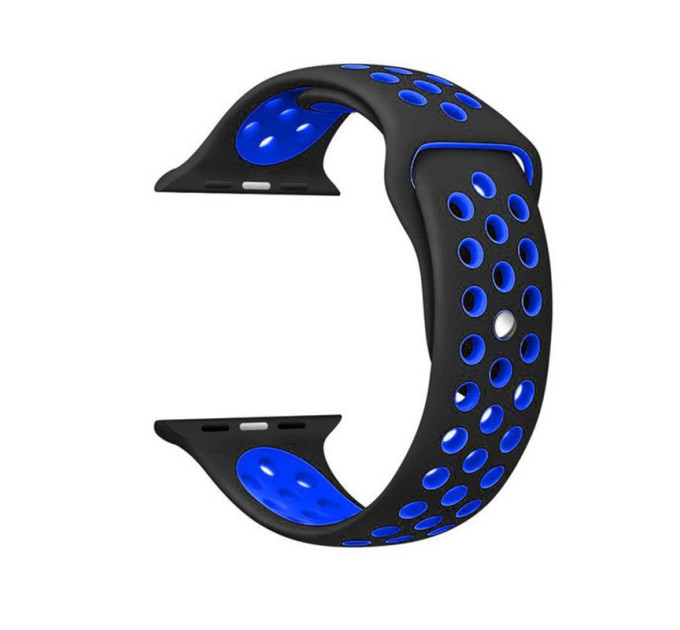 BeCover Ремінець BeCover Nike Style для Samsung Galaxy (20mm)/Watch 5/ Watch 4 40/44mm/Watch 4 Classic 42mm/Watch Active/Active 2 40/44mm/Watch 3 41mm/Gear S2/Classic/Gear Sport Black-Blue (705692)