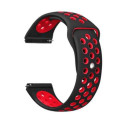 BeCover Ремінець BeCover Nike Style для Samsung Galaxy (20mm)/Watch 5/ Watch 4 40/44mm/Watch 4 Classic 42mm/Watch Active/Active 2 40/44mm/Watch 3 41mm/Gear S2/Classic/Gear Sport Black-Red (705695)
