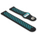 BeCover Ремінець BeCover Nike Style для Xiaomi Amazfit Bip/Bip Lite/Bip S Lite/GTR 42mm/GTS/TicWatch S2/TicWatch E Black-Blue (705701)