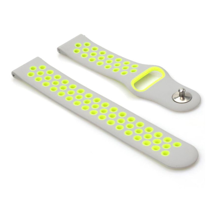 BeCover Ремінець BeCover Nike Style для Xiaomi Amazfit Bip/Bip Lite/Bip S Lite/GTR 42mm/GTS/TicWatch S2/TicWatch E Grey-Green (705708)