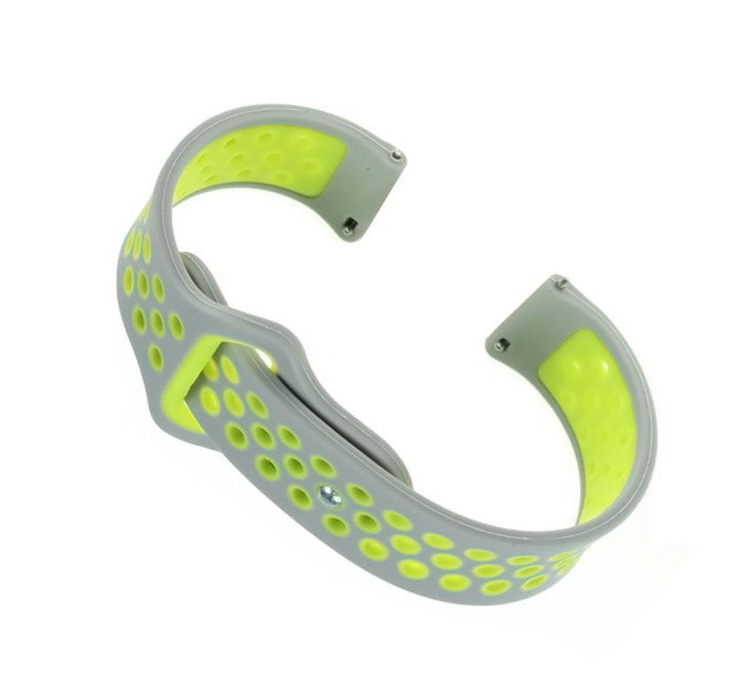BeCover Ремінець BeCover Nike Style для Xiaomi Amazfit Bip/Bip Lite/Bip S Lite/GTR 42mm/GTS/TicWatch S2/TicWatch E Grey-Green (705708)