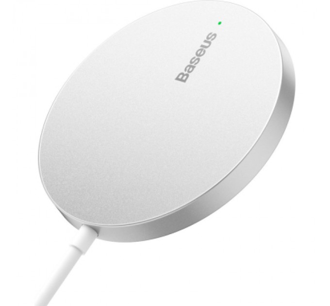Baseus Зарядний пристрій Baseus Simple Mini3 Magnetic Wireless Charger 15W Silver (CCJJ040012)