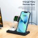 Essager Зарядний пристрій Essager 4-in-1 wireless charger 15W foldable desktop black (EWXZM-JC01-Z)