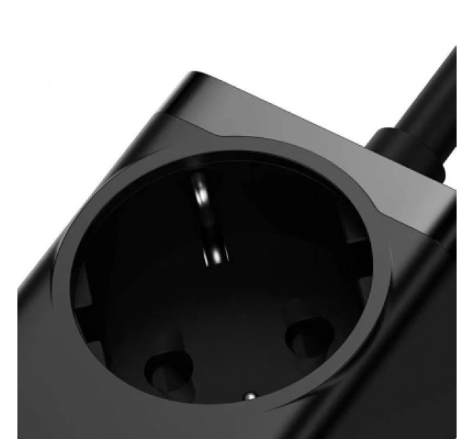 Baseus Зарядний пристрій Baseus AC + 2xUSB-C 100W + 2xUSB + cable USB-C to USB-C 100W 1.0m black (PSZM000401)