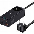 Baseus Зарядний пристрій Baseus AC + 2xUSB-C 65W + 2xUSB black (PSZM000901)