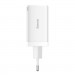 Baseus Зарядний пристрій Baseus 2xUSB-C 65W + 1xUSB GaN + cable USB-C to USB-C 100W 1.0m white (CCGP120202)