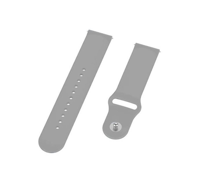 BeCover Силіконовий ремінець BeCover для Amazfit Stratos 1/2/2S/3/GTR 2/GTR 47mm/GTR Lite 47mm/Nexo/Pace Gray (706380)