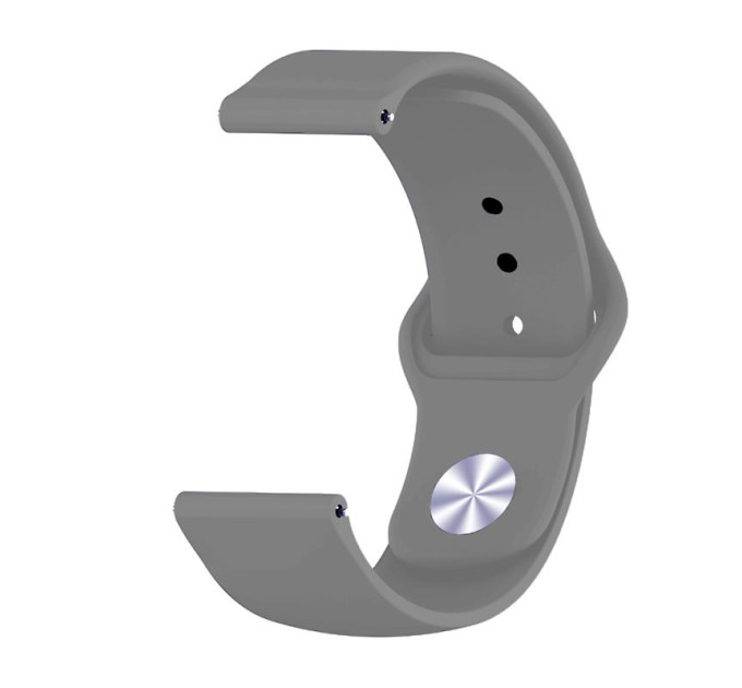 BeCover Силіконовий ремінець BeCover для Amazfit Stratos 1/2/2S/3/GTR 2/GTR 47mm/GTR Lite 47mm/Nexo/Pace Gray (706380)