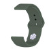 BeCover Силіконовий ремінець BeCover для Amazfit Stratos 1/2/2S/3/GTR 2/GTR 47mm/GTR Lite 47mm/Nexo/Pace Pine-Green (706382)