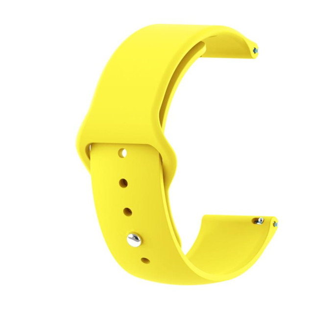BeCover Силіконовий ремінець BeCover для Amazfit Stratos 1/2/2S/3/GTR 2/GTR 47mm/GTR Lite 47mm/Nexo/Pace Yellow (706381)