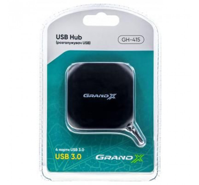 Концентратор Grand-X Travel 4 х USB3.0 (GH-415)