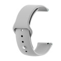 BeCover Силіконовий ремінець BeCover для Samsung Galaxy (20mm)/Watch 5/ Watch 4 40/44mm/Watch 4 Classic 42mm/Watch Active/Active 2 40/44mm/Watch 3 41mm/Gear S2/Classic/Gear Sport Gray (706180)
