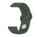BeCover Силіконовий ремінець BeCover для Samsung Galaxy (20mm)/Watch 5/ Watch 4 40/44mm/Watch 4 Classic 42mm/Watch Active/Active 2 40/44mm/Watch 3 41mm/Gear S2/Classic/Gear Sport Khaki (706184)