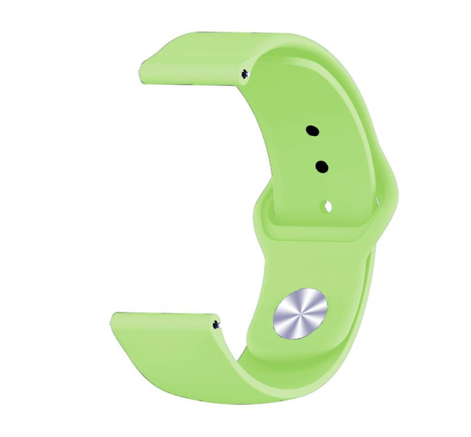 BeCover Силіконовий ремінець BeCover для Samsung Galaxy (20mm)/Watch 5/ Watch 4 40/44mm/Watch 4 Classic 42mm/Watch Active/Active 2 40/44mm/Watch 3 41mm/Gear S2/Classic/Gear Sport Lime (706183)