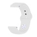 BeCover Силіконовий ремінець BeCover для Samsung Galaxy (20mm)/Watch 5/ Watch 4 40/44mm/Watch 4 Classic 42mm/Watch Active/Active 2 40/44mm/Watch 3 41mm/Gear S2/Classic/Gear Sport White (706177)