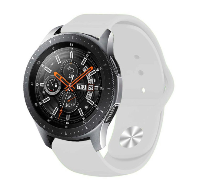 BeCover Силіконовий ремінець BeCover для Samsung Galaxy Watch 46mm/Watch 3 45mm/Gear S3 Classic/Gear S3 Frontier White (706317)