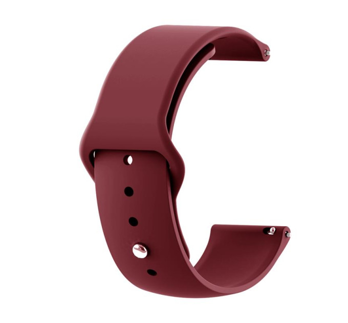 BeCover Силіконовий ремінець BeCover для Xiaomi Amazfit Bip/Bip Lite/Bip S Lite/GTR 42mm/GTS/TicWatch S2/TicWatch E Dark-Red (706189)