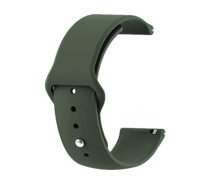 BeCover Силіконовий ремінець BeCover для Xiaomi iMi KW66/Mi Watch Color/Haylou LS01/Watch S1 Active Khaki (706364)