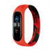 BeCover Ремінець BeCover Elastic Nylon Style для Xiaomi Mi Smart Band 5/Mi Smart Band 6 Size L Black/Red (706157)
